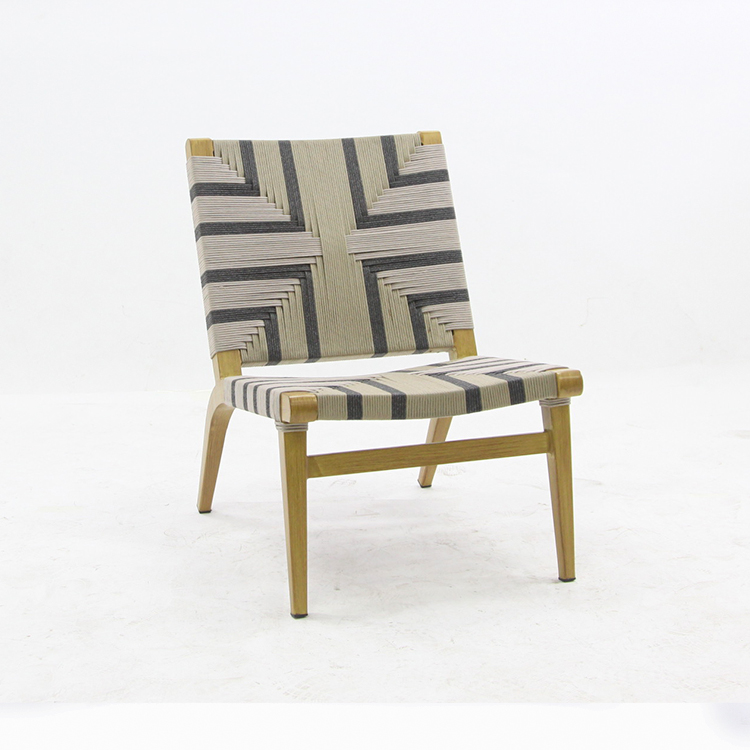 Cadeira de terraza de tecido de corda personalizada