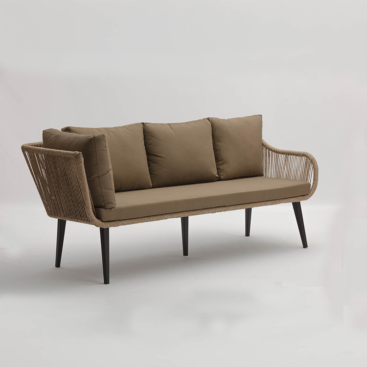 Lambun Zaɓin Igiya Saƙa Mai siyarwar Sofa Set