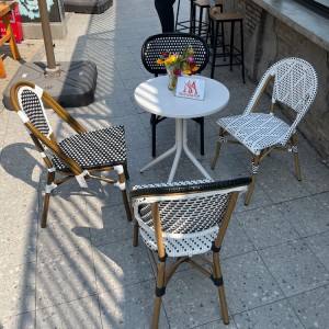 Lehké luxusní ratanové proutěné patio bistro židle