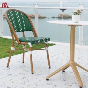 Modern Rattan Wicker Handmade Bistro Chair