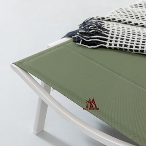 Patio Textilener Adjustable Sun Bed Lounge