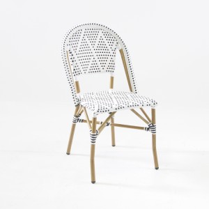 Cadeira bistro de vimbio de vimbio de luxo lixeiro