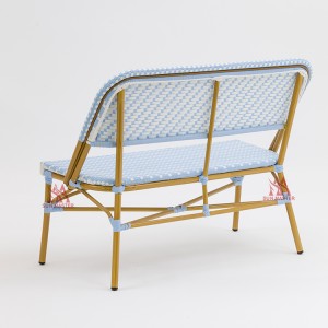 Patio Rattan Wicker 2-seat Bench Chair