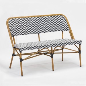 Outdoor Fabric Textilener 2-Seat Bench