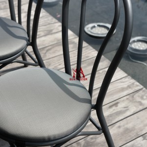 All Weather Contemporary Fabric Garden Dining Chair