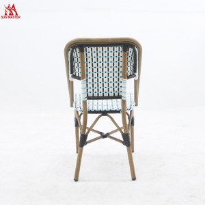 Баштенска плетена трпезаријска столица од ратана