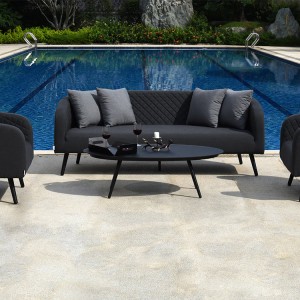 Garden 260g Acrylic Fabric Customized Sofa Set