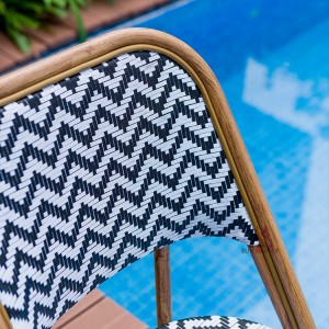 Patio Textilener Fabric Bistro Chair