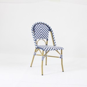 Modernong Rattan Wicker Stackable Patio Bistro Chair