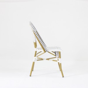 I-Outdoor Rattan Wicker Stackable Bistro Chair