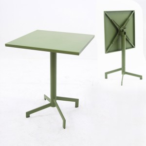 Outdoor Aluminium Customized Folding Square Table