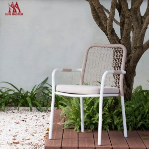 Patio Rope Wicker Dining Chairs