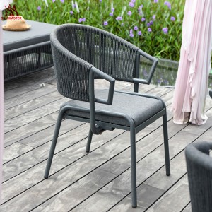 Simple Rope Wove Restaurant Bistro Chair