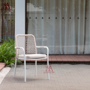 I-Patio Rope Wicker Dining Chairs