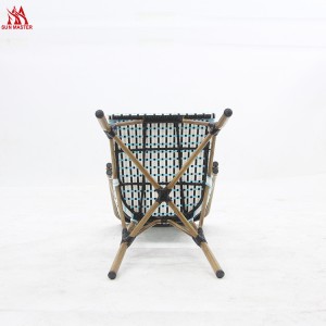 Градински ратан плетен стол за хранене