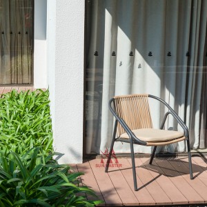 Garden Elastic Rattan Wicker Deck Chair