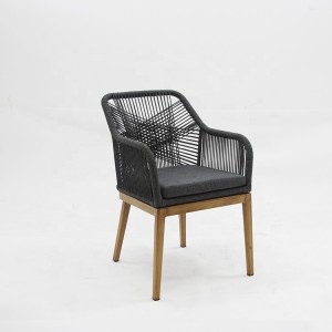Simple Patio Rope Wicker Bistro Chair