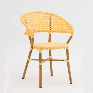 Restaurant Rattan Wicker Stackable Chair