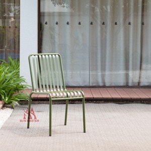 Grass Green Metāla terases atpūtas krēsls