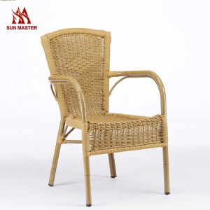 2021 China New Design  Rattan Wicker Garden Hanging Swing Chair  - Garden Patio Aluminum PE Rattan Wicker Leisure Chairs – Sun Master