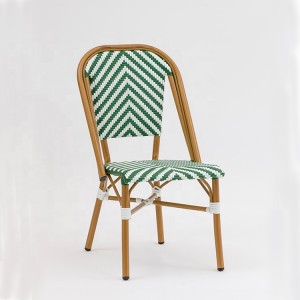 Cadeiras bistro apilables de vimbio plástico