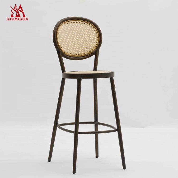 Handemade Rattan wicker High Bar Chair Featured Image