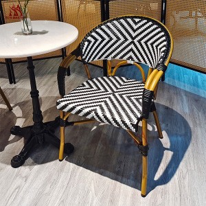 Aluminium Plastic Rattan Wicker Dining Chair