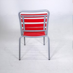 Moderni plastikinė medinė terasa valgomojo kėdė