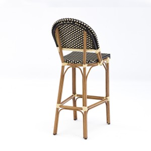 ייצור כיסא בר גבוה חיצוני Rattan Wicker
