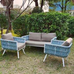 Modern 4 Pieces Garden Sectionals Sofa set
