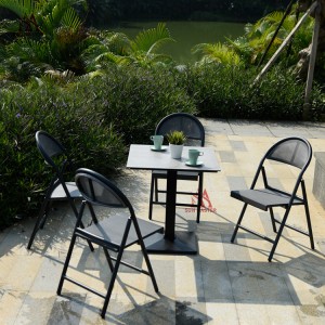 Garden Folding Techniacl Fabric Bistro Chair