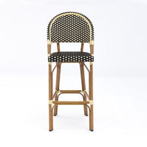 ייצור כיסא בר גבוה חיצוני Rattan Wicker