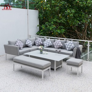 Garden Light luxury Fabric Leisure Sofa Set