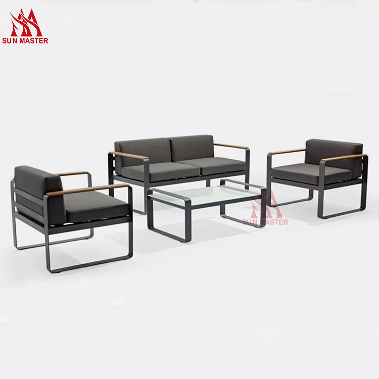 Patio Plastic Wood Customized Sofa Set Featured Image
