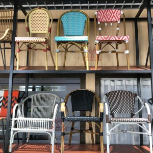 Outdoor Vendor Retro Rattan Wicker Bistro Chair