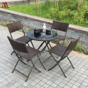 Camping Rattan Wicker Manufacture Folding Chair
