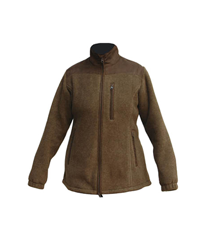 Melange lady’s hunting fleece jacket warm Featured Image
