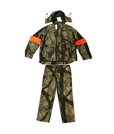 65% polyester and 35% cotton camouflage pattern waterproof and windbreak hunting set (1)