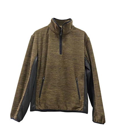 Hot-selling Outdoor Ultralight Mens Down Jackets - melange marl fleece men’s pullover  – Super