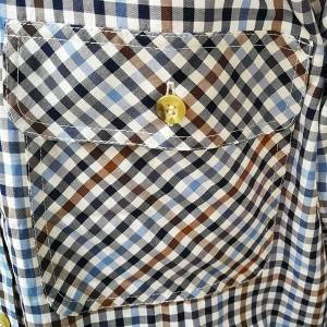 Oudoor shirt long-sleeved shirt nature-blue-brown checkered