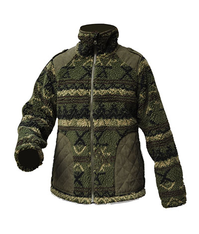 Warmer lady’s sherpa fleece hunting jacket in winter Featured Image