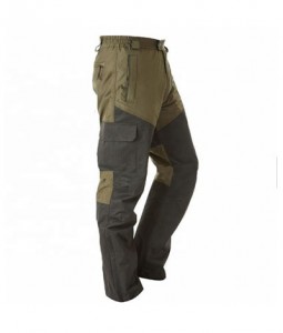 90% Polyester 10% Nylon with membrane  Knee & back with rip-stop material durable.