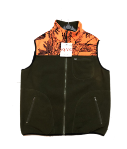 Bonded camo hunting fleece jacket & vest