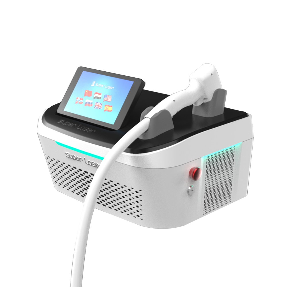machine portative de laser de cheveux de longueur d'onde de laser de diode 755nm 808nm 1064nm dispositif de réduction de cheveux de laser