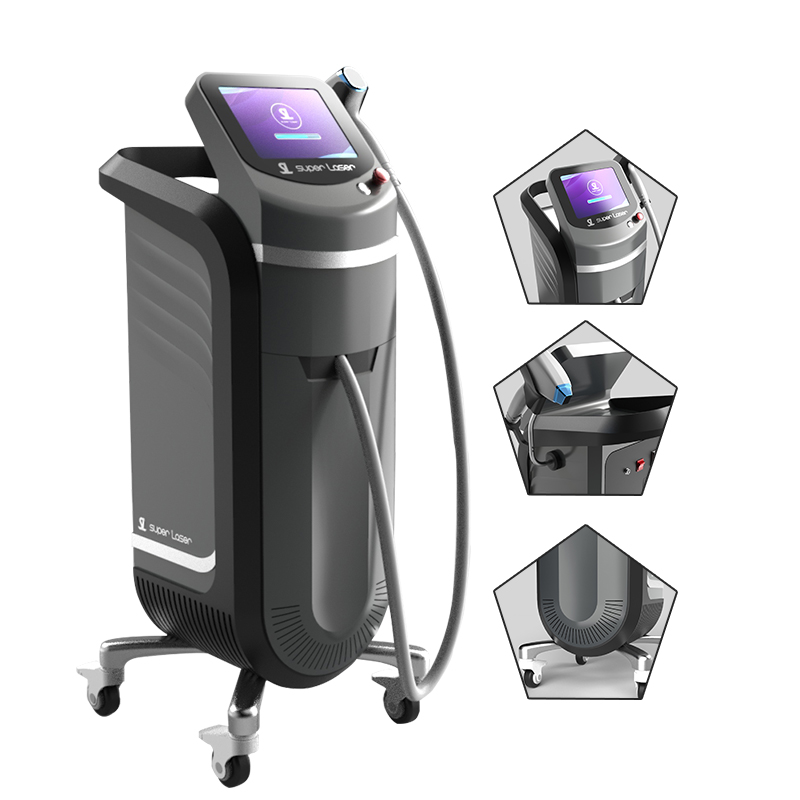 ສາມ wavelength hair removal laser 808nm 755nm alexandrite laser 1064nm dark skin hair removal laser machine