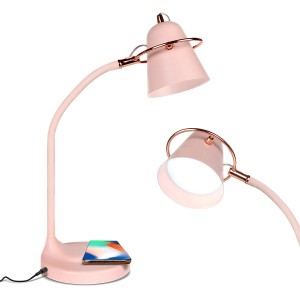LED table Lamp with Wireless Charger, USB charg...