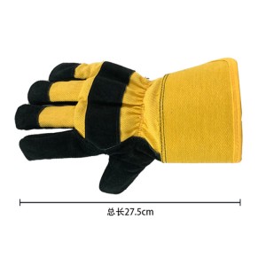 Safety Cow Leather Welding Work Gloves Men Gardening Gloves Rigger Gloves Builder Gloves