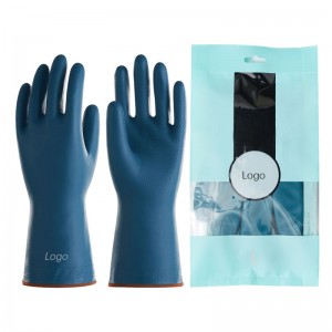Winter Padded and Thickened Dishwashing Cleaning Gloves PVC Houshold Kitchen Gloves