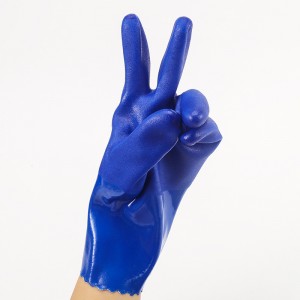 PVC Coated Cold Proof Heavy Duty Gloves, Waterproof Warm Work Gloves for Freezer Work, Oil Resistant, Non-Slip