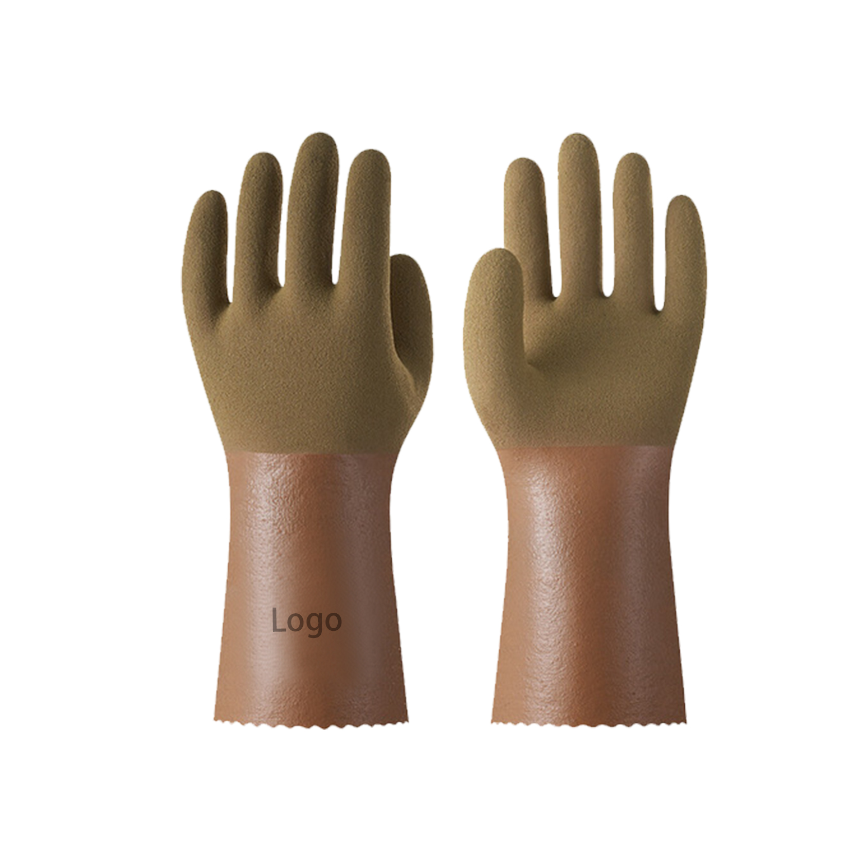 Nitrile Triple Coating Chemical Gloves Industrial Impregnated Velvet Foaming Gloves Acid And Alkali Resistant Corrosion And Oil Resistant Industrial Protective Gloves